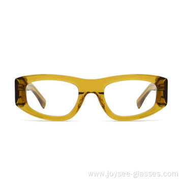 Newest Trendy Full Rim Thick Rectangle Lenses Acetate Temples Optical Frames Glasses